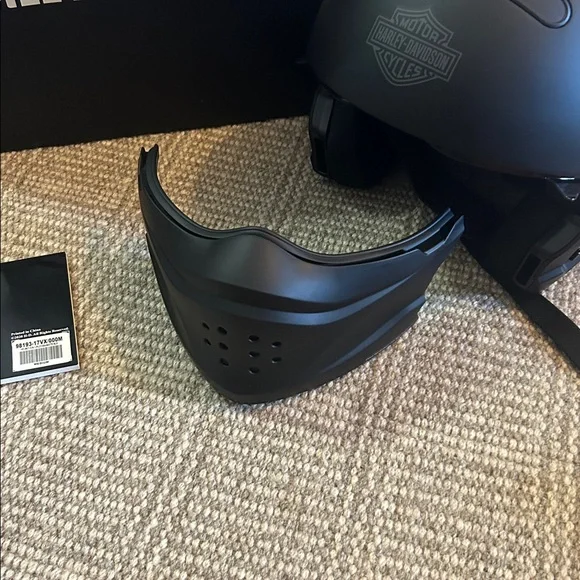 New Harley Davidson HD-X04 Helmet, Pilot 3-in-1, Matte Black, Size Medium - Picture 8 of 9